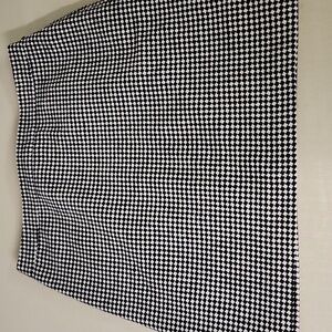 Talbots Wool Skirt Size 16 Pet Black And White
